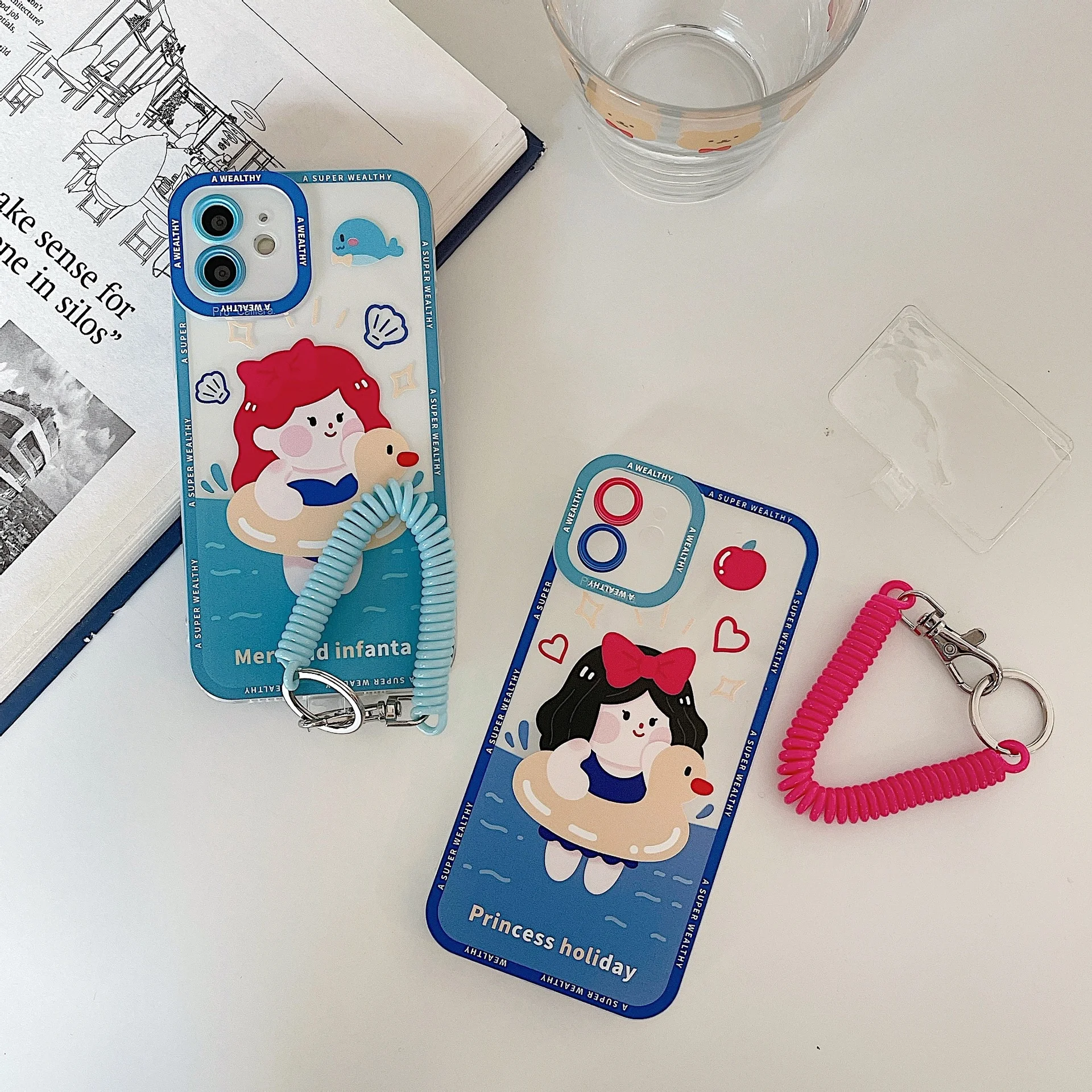 

for iphone13 case 12 pupil shadow soft case apple 13pro cartoon couple 11 lanyard XSxr