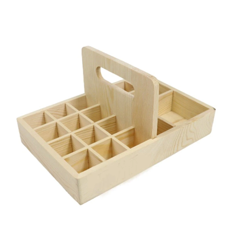 Деревянная коробка для эфирных масел 21 ячейка|Коробки и ящики хранения| |