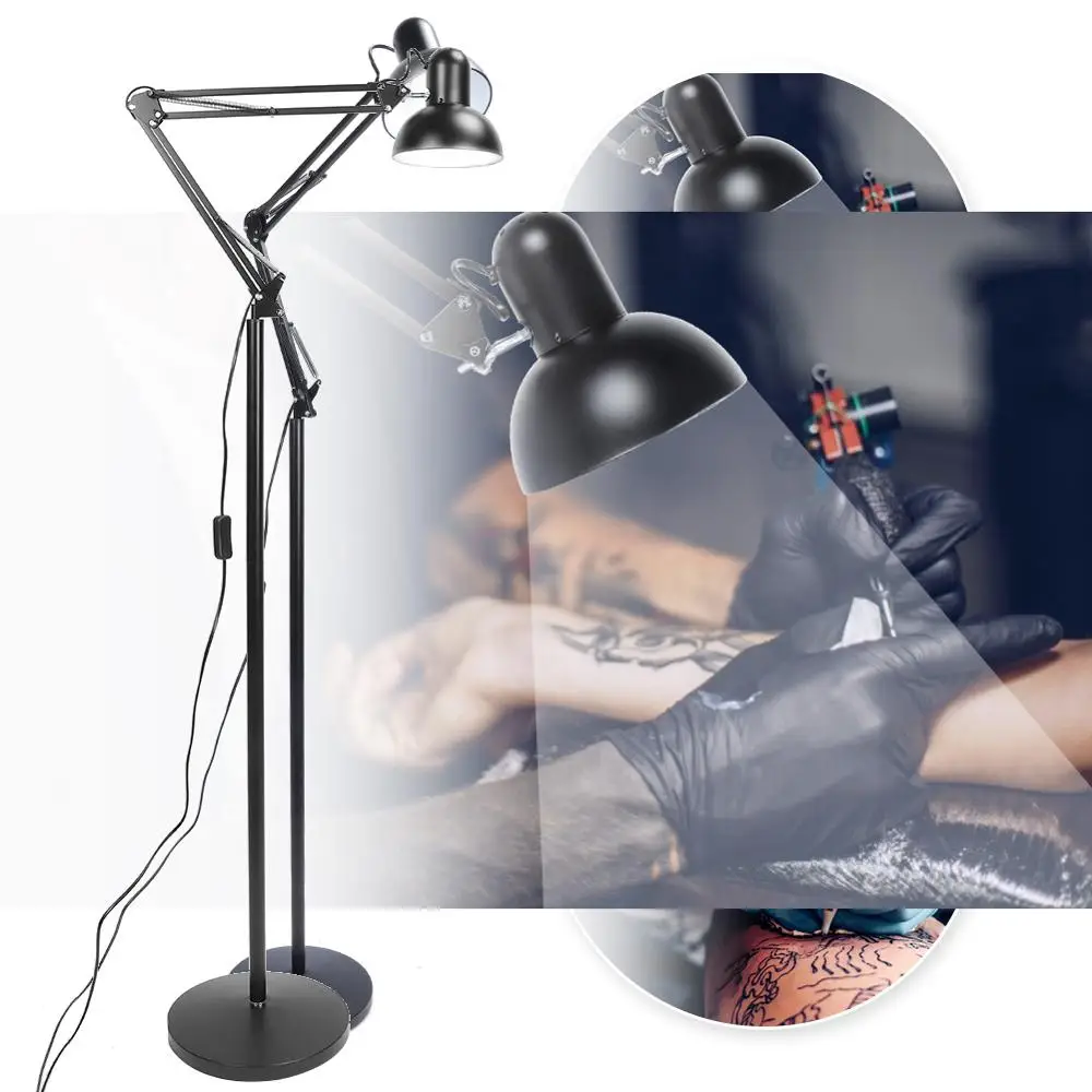 Portable LED Tattoo light Folding Floor Lamp Dimmable Rotation Brightness Eye Protection Reading Standing Lamp Beauty lamp 220V