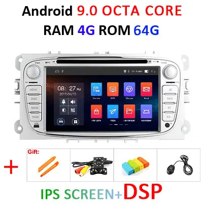 9.0 4G 64G DSP IPS-S DSP ips экран 4G 64G android 9,0 2 din Автомобильный мультимедийный плеер для FORD FOCUS Mondeo S-MAX C-MAX Galaxy kuga gps стерео - Цвет: 9.0 4G 64G DSP IPS-S