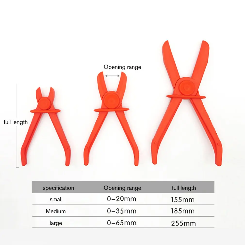 

3Pcs/Set Hose Tube Clamp Pliers Tool Brake Fuel Water Line Clamp Pliers For Car Repair Hose Clamp Removal Hand Tool
