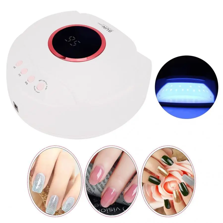 54 Вт/27 Вт Светодиодный УФ лампа двойная мощность ногтей для сушки гель лака