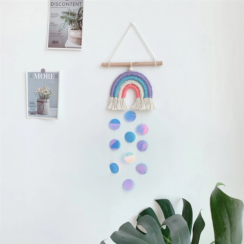 

Non-toxic Rainbow Wall Hangings Decoration for Dorm Room Apartment Gallery and Backdrop Decorations Vivid Color