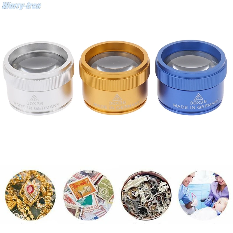 

30x36mm HD Magnifying Glass Optical Glass Lens Loupe Magnifier 1Pcs