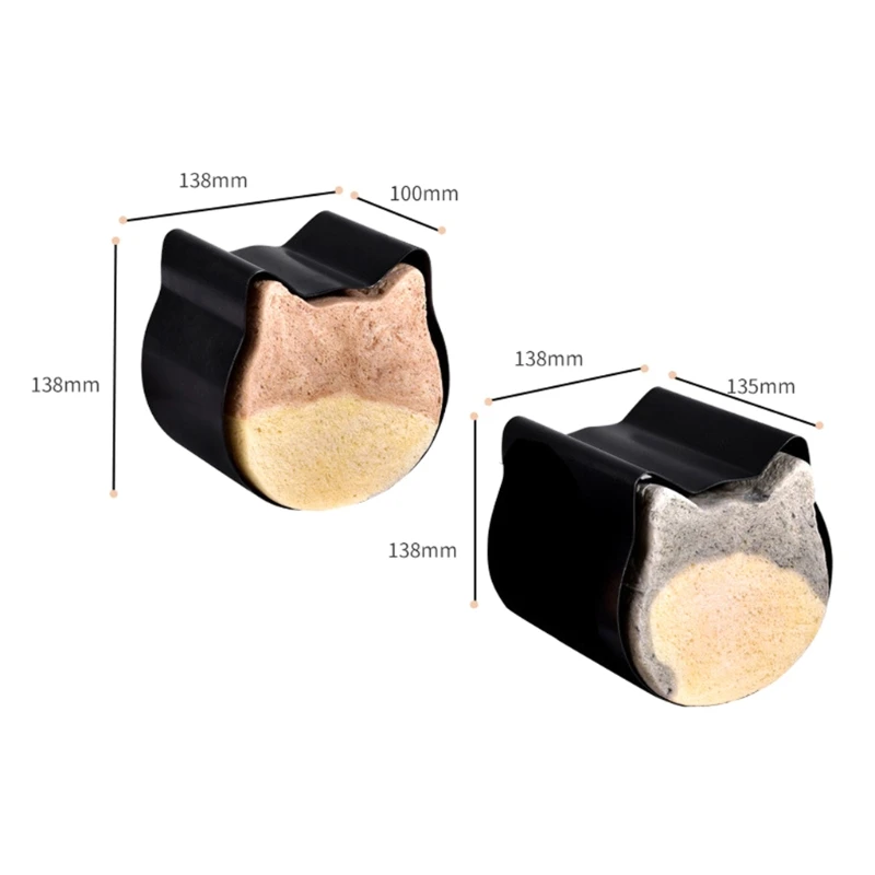 

No Stick Cat Head Shape Toast Bread Mold Aluminum Fondant Cookie Cutter Pan Cake Mould Tool Kitchen Supplies