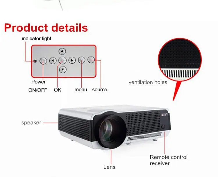 Poner saund светодиодный 86 wifi проектор Android HD 3D умный 5500 люмен 1080 p HDMI видео мульти экран