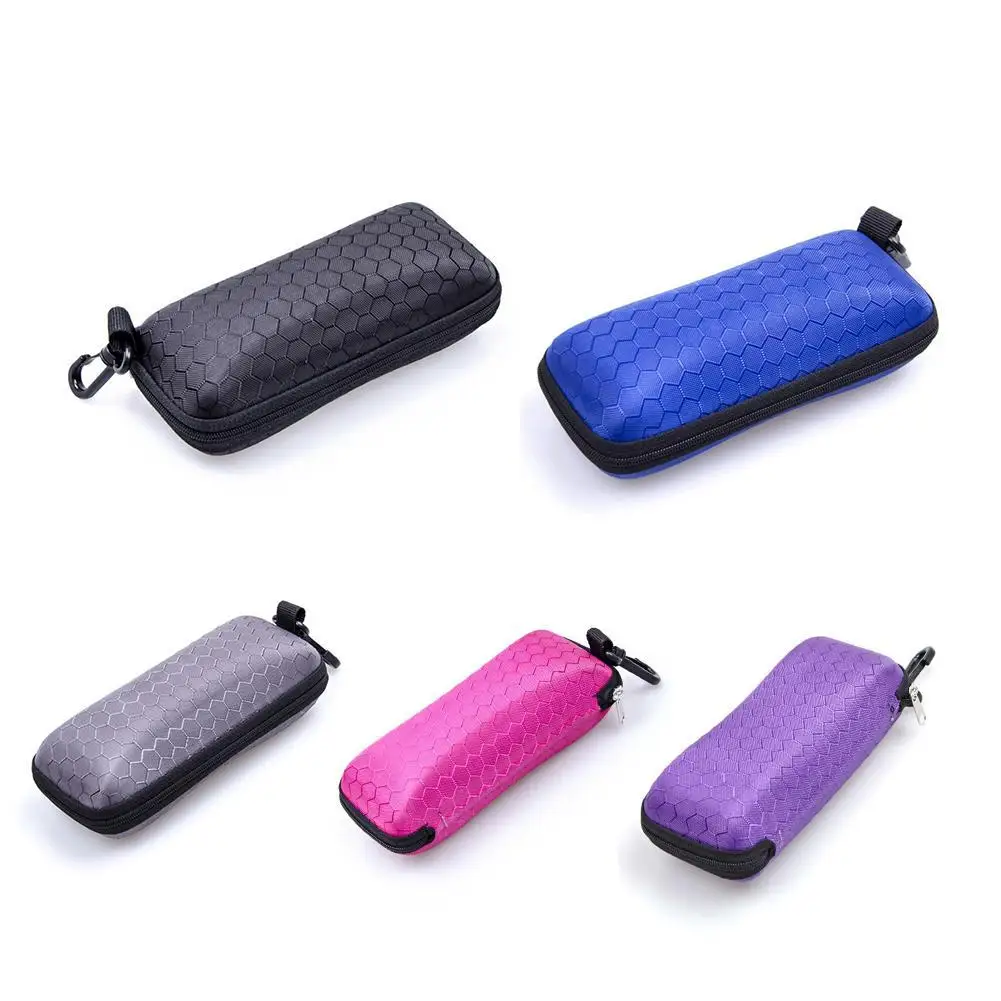 

Fashion Eye Glasses Case Protable Rectangle Zipper Sunglasses Hard Eye Glasses Case Protector Box Eyewear Cases Bags