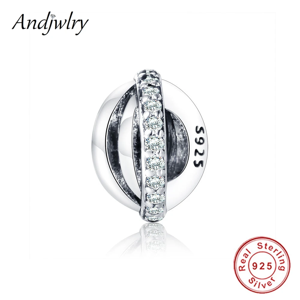 Бусина разделитель для браслета из серебра 2018 пробы с фианитом|Бусины| |