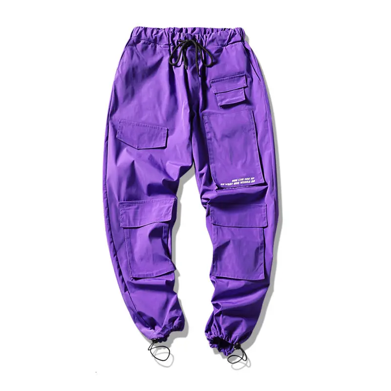 

Spring Summer Cargo Pants Men's Slim Fashion Multi-pocket Casual Pants Men Streetwear Loose Hip-hop Straight Trousers Mens M-3XL
