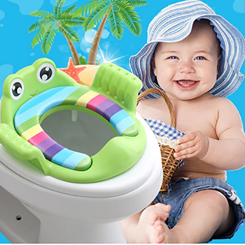 Детское сиденье для унитаза подушка с мультяшным рисунком кольцо милое