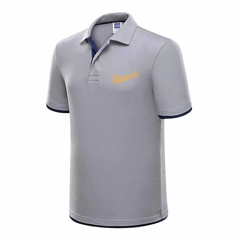 HOWLLOFTY Nova Marca мужские поло Impresso dieamuiee splice Gola Homens Camisas de algodao с коротким рукавом