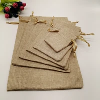 50pcs silk ribbon jute bag sack drawstring bag small jewelry bags pouch for jewelry packaging display wedding christmas gift bag