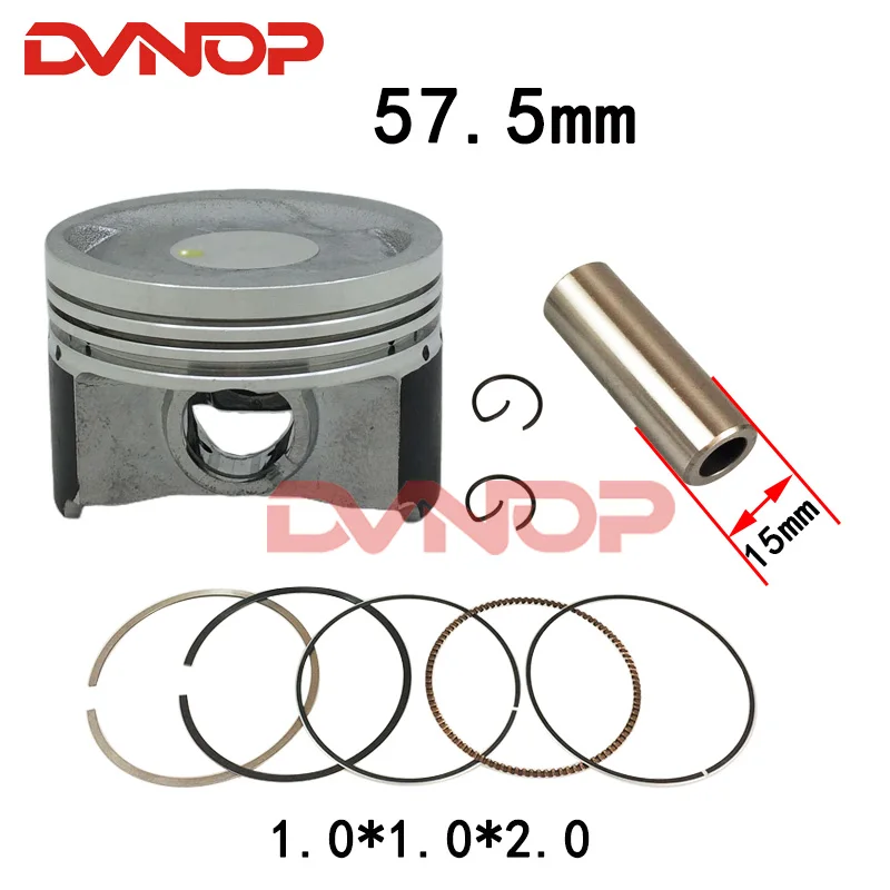

Motorcycle piston ring Kit 57.5mm For Qingqi Suzuki VECSTAR 150 AN150 QS150T QS150T-A AN150 150cc Engine Spare Parts