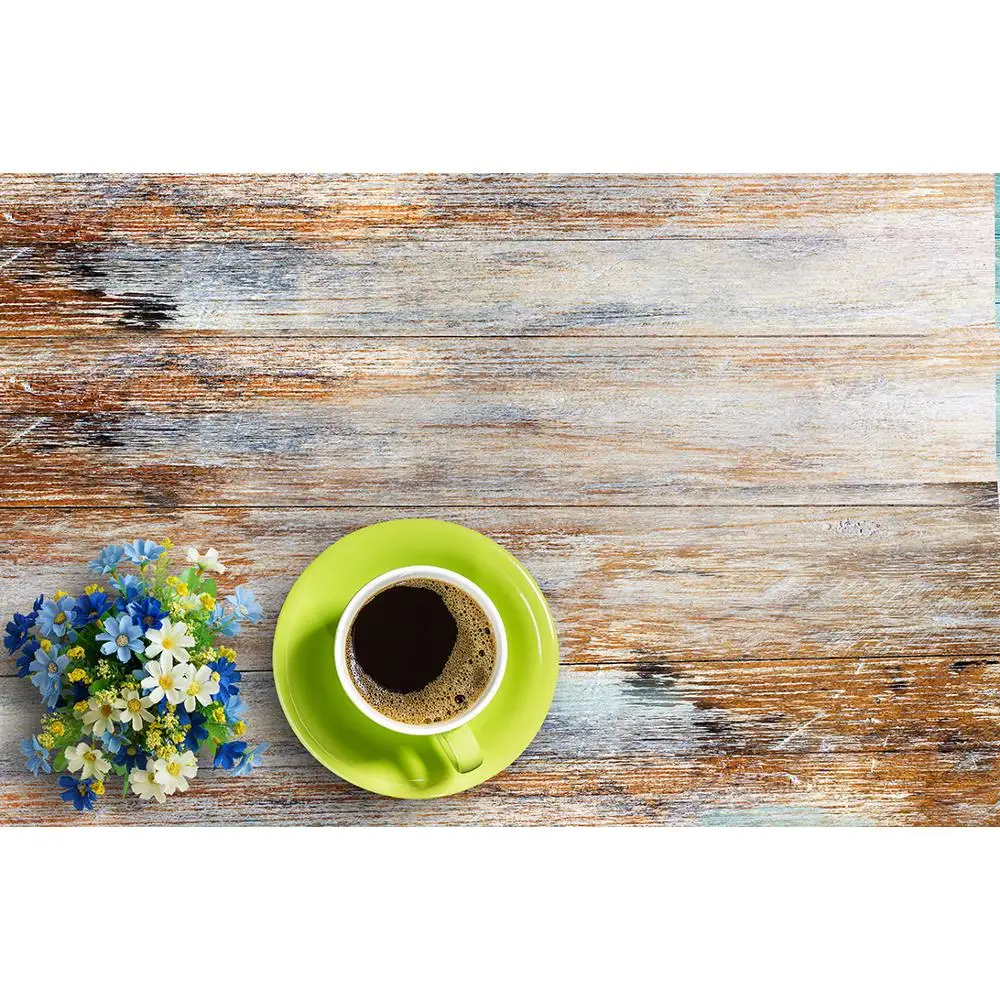 

Vinyl Custom Photography Backdrops Prop scenery+ Flower and Wooden Planks Photography Background 200207FK-0002