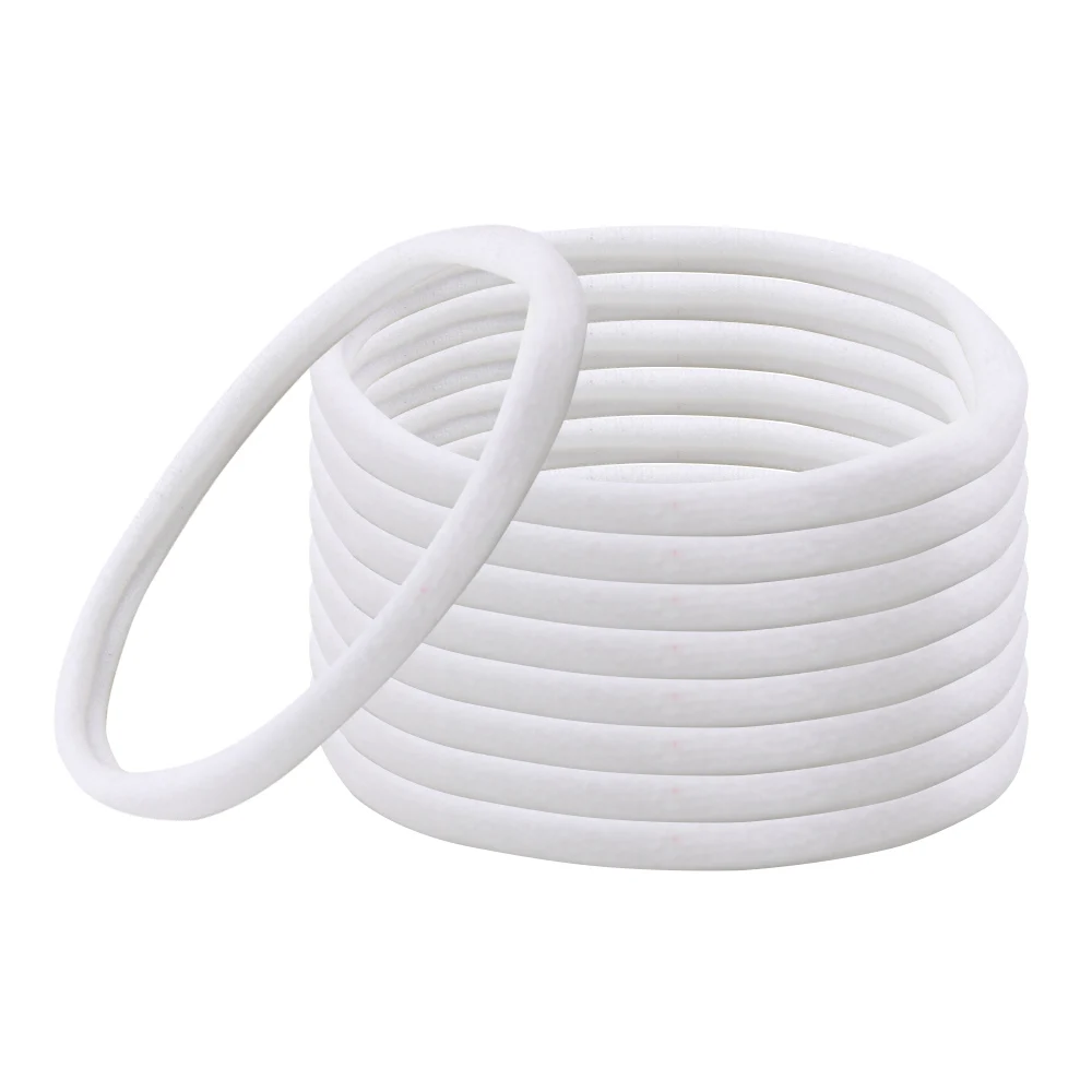 white IBOWS 10 шт. спандекс нейлоновая повязка однотонный комплект с эластичной резинкой и повязка на голову для маленьких девочек Малыш DIY узкие лентой Головные уборы аксессуары для волос - Цвет: white