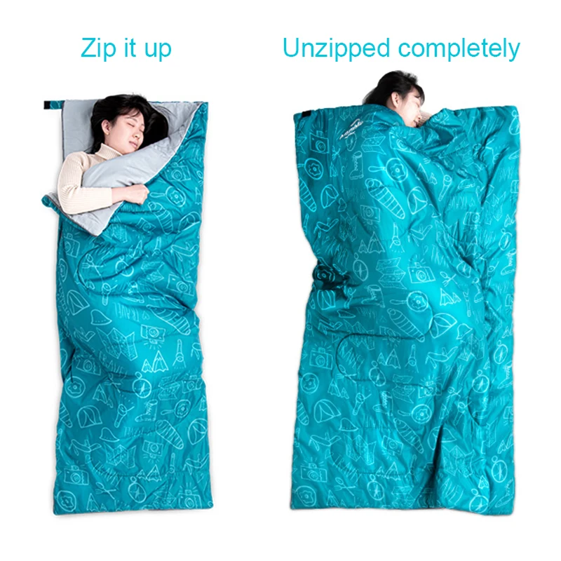 

Naturehike Sleeping Bags for Adults Teens Kids with Compression Sack Spring Summer Camping Hiking Backpacking and Outdoors Gear