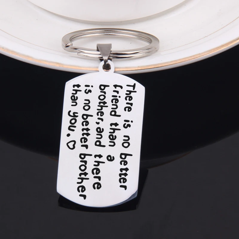 FLYANGEL модный брелок с гравировкой нет лучшего друга чем держатель для ключей