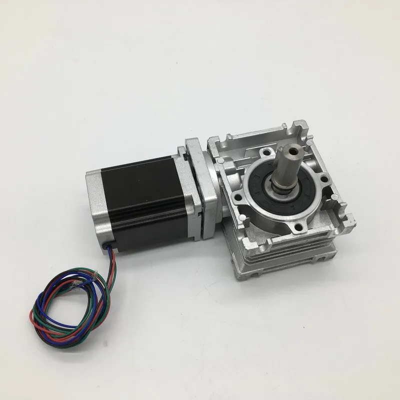20 :1 wormbox RV030 редуктор скорости 14 мм выход + шаговый двигатель Nema23 3A 76 1 8nm 260Oz in