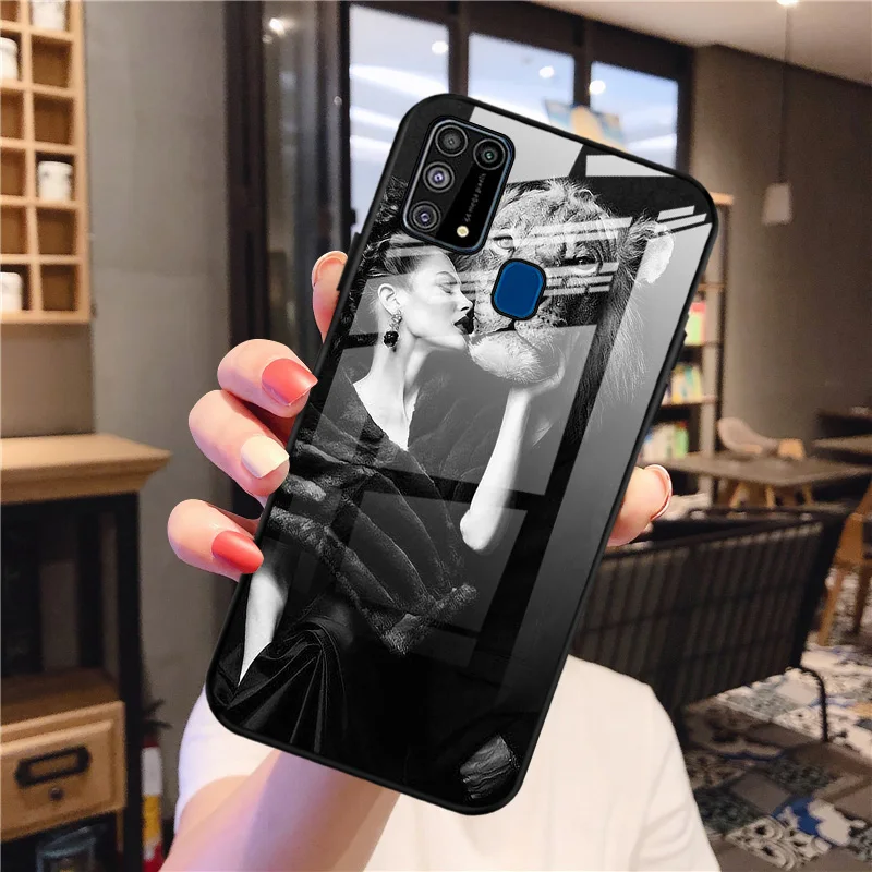 Чехол из закаленного стекла для Samsung M31 M40D M30 M20 M10 противоударный - купить по