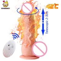 dopamonkey vibrator telescopic swing dildo wireless remote heating penis sex toy for woman suction cup realistic dildo
