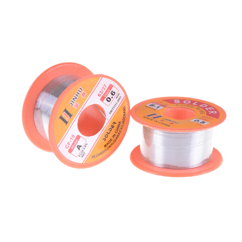

NEW 0.5/0.6mm Flux 2.0% Tin Lead Tin Wire Melt Rosin Core Solder Soldering Wire Roll