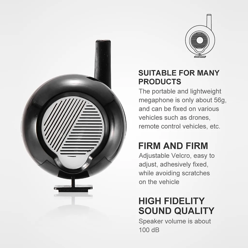 

Drone High Altitude Megaphone Alarm Speaker Drone Megaphone For Dji Mavic Mini/mavic Air 2/mavic Pro 2/phantom 3 4 Drone #Z