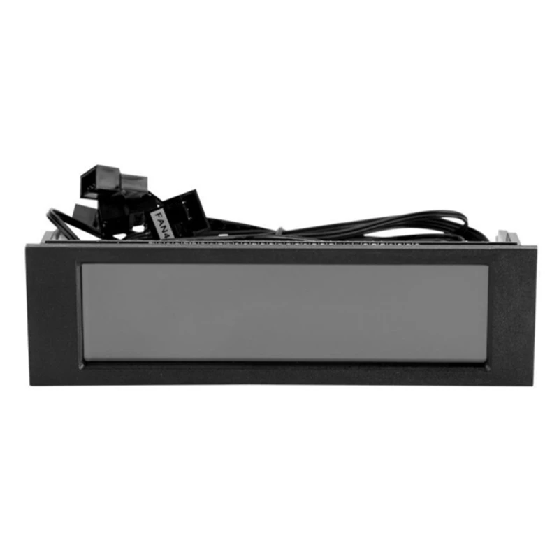 

5-Fans Speed Controller CPU Temperature Sensor Computer Cooling Drive Bay Front LCD Panel