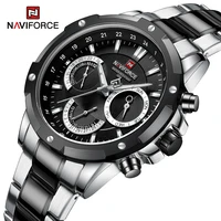 naviforce new male luxury brand wrist watches men stainless steel sports waterproof watch multi function clock relogio masculino