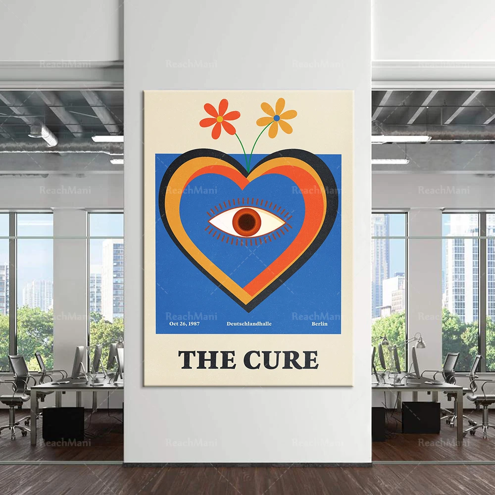 Постер The Cure-Music-Роберт Смит-группы-Gig-Art Print Home минимализм украшение спальни холст