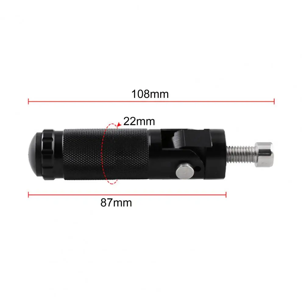 

2Pcs Folding Foot Pedal Universal Anti-skid Aluminum Alloy Round Pattern Folding Footpeg Modification Accessories for Motorcycle