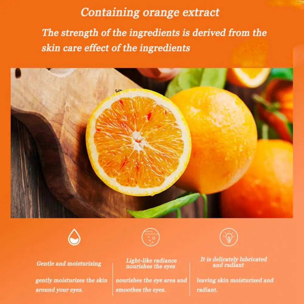 

Blood Orange Eye Mask Moisturizing Firming Skin Remove Dark Circles Anti-Puffiness Gel Eye Mask maquiagem New Arrival