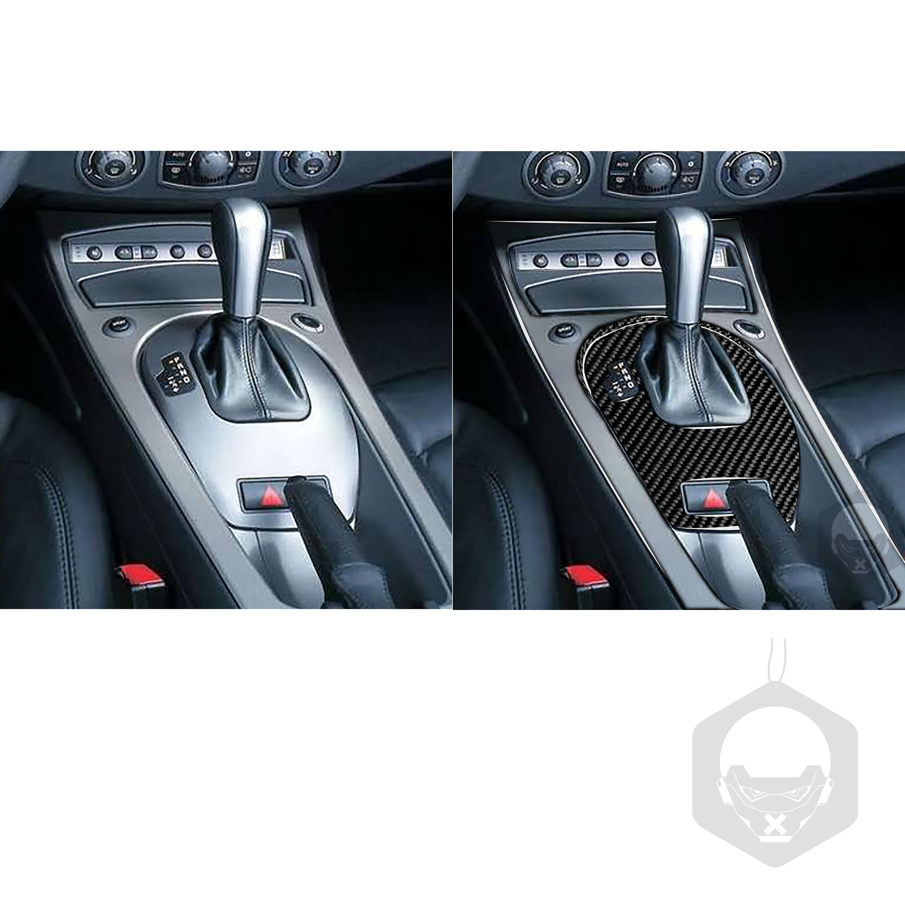 Для BMW Z4 E85 2003-2008 углеродного волокна наклейки Черный Цвет Шестерни рамка коробки
