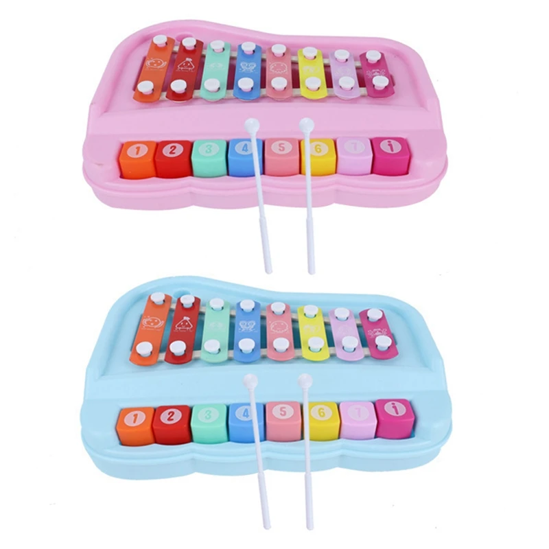 

Piano Toy for Kids , 8 Multicolored Key Piano Keyboard Xylophone Toys
