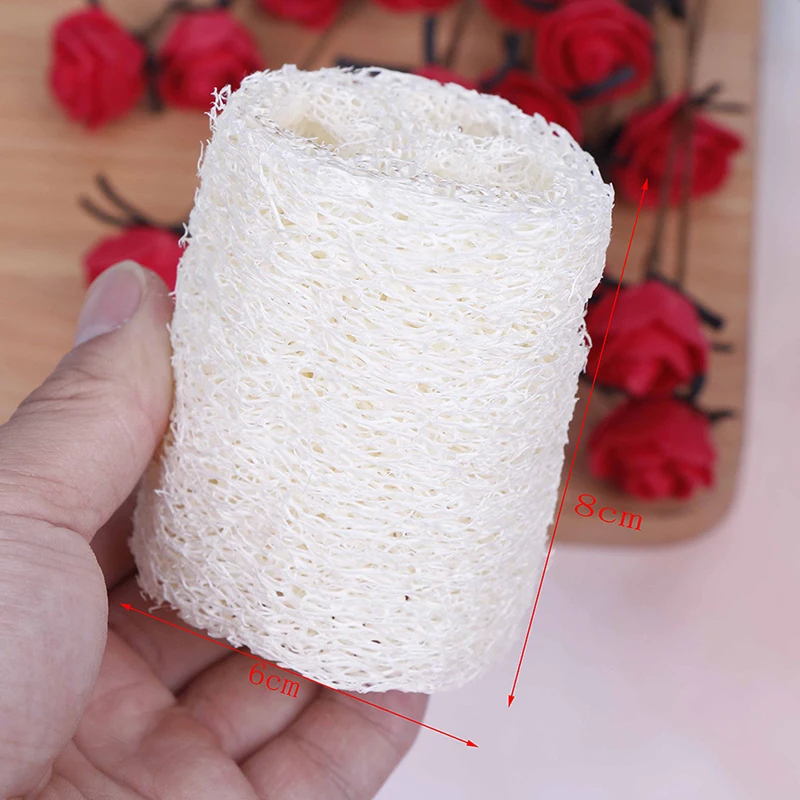 6 шт. натуральная мочалка Luffa Loofa спа губка для ванны кухня Чистый скруббер