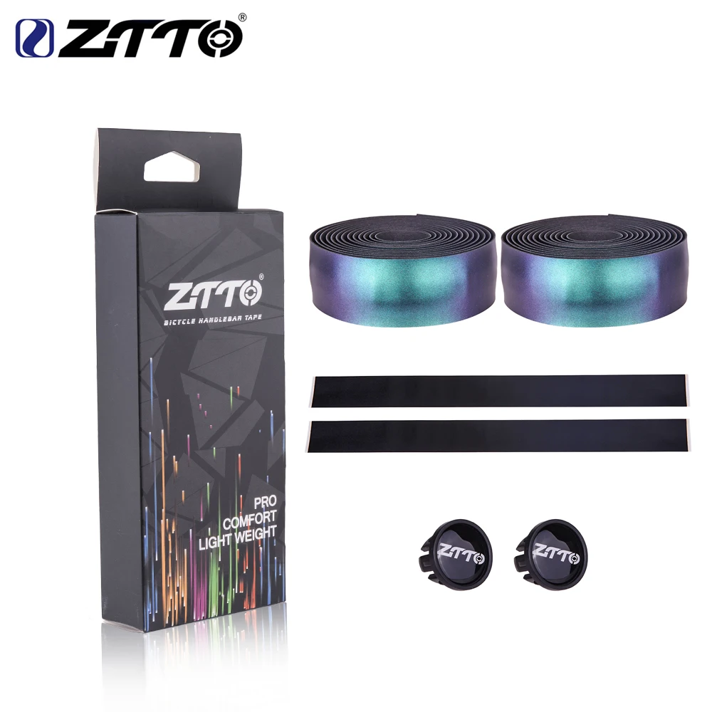 

ZTTO Chameleo Color Professional Cycling Road Bike bar Tape TOP Quality EVA PU Bicycle Handlebar Tape Soft Anti-Vibration Wrap