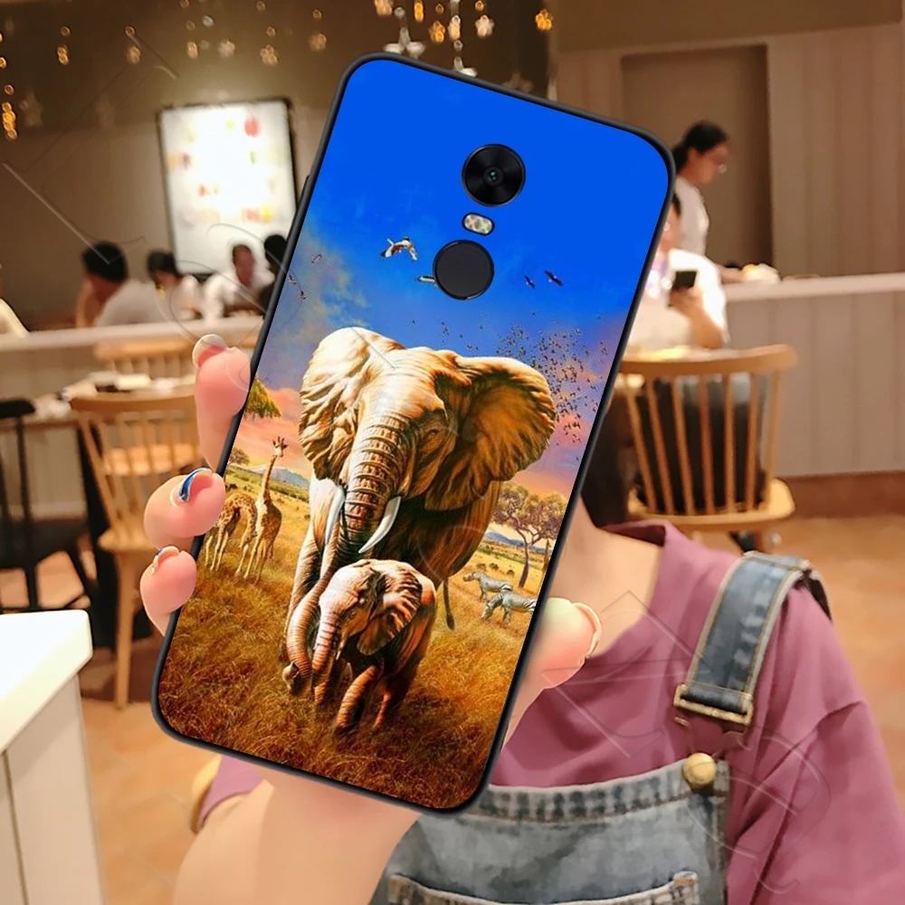 Lavaza масляная живопись искусство Слон Мягкий чехол для Xiaomi Redmi Note 4 4X 4A 5 5A 6 6a 7 8 Pro Go