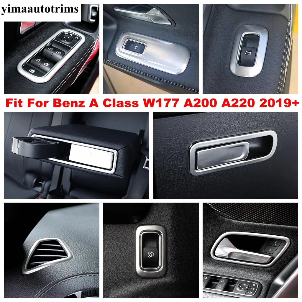 

Dashboard AC Air Vent Handle Bowl Cover Trim For Mercedes Benz A Class W177 A200 A220 2019 - 2022 Stainless Steel Accessories