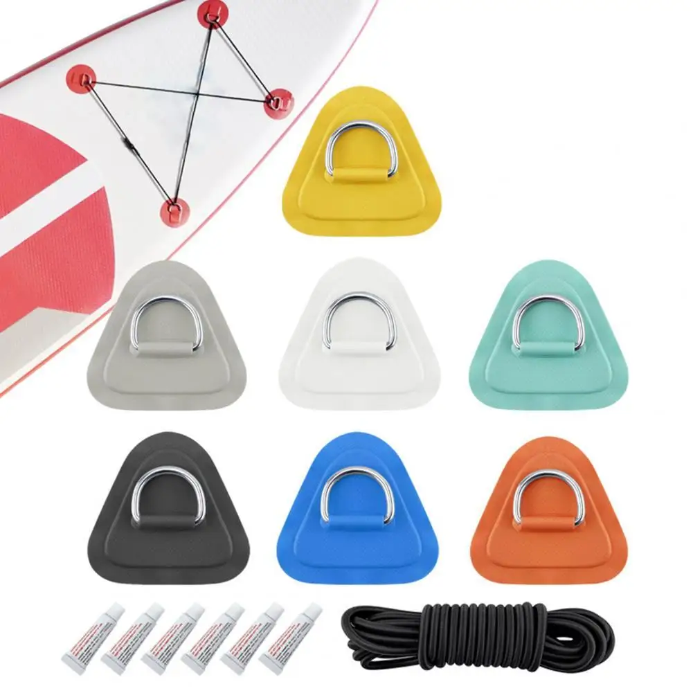 

Inflatable boat leather 1 set of stainless steel D-ring vertical paddle board rafting accessories non-stick inflatable boat