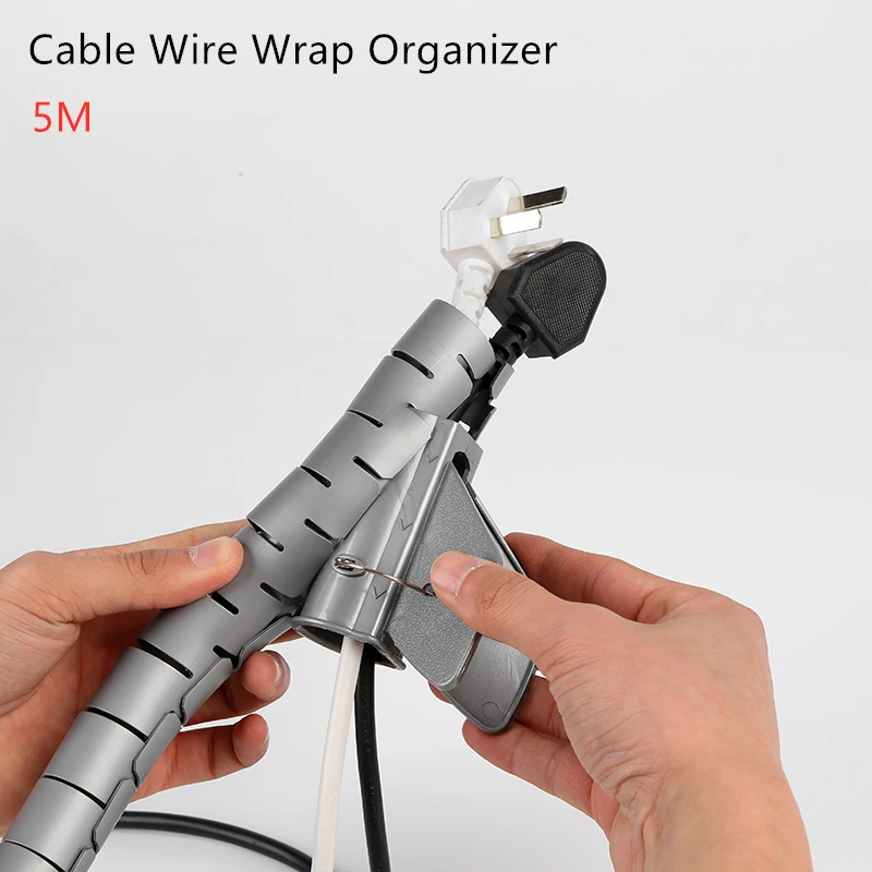 5 м Кабельный Держатель для обертки органайзер хранения проволоки зажим