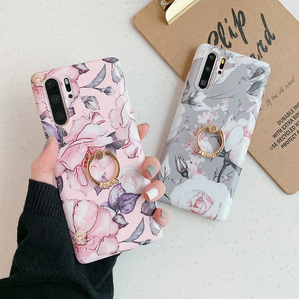 Винтажный цветочный чехол LOVECOM с акварелью для телефона Huawei P30 P20 Lite Pro Mate 30 20