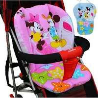 cartoon mickey mat baby stroller seat cushion mattresses pushchair car cotton mat infant carriage cushion stroller pads