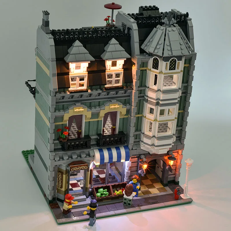 

(only light included)LED light up kit for 10185 Green Grocer Building Bricks Children Gifts Compatible 15008