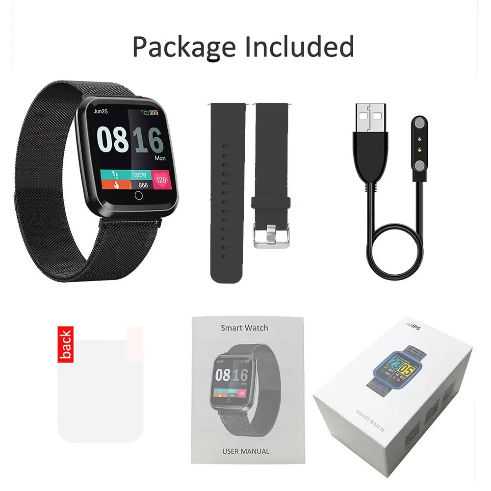 

N99 Smart Watch Waterproof IP68 1.3-inch IPS HD Color Screen Bluetooth 4.0 Smartwatch Fitness Heart Rate Monitor For IOS Android