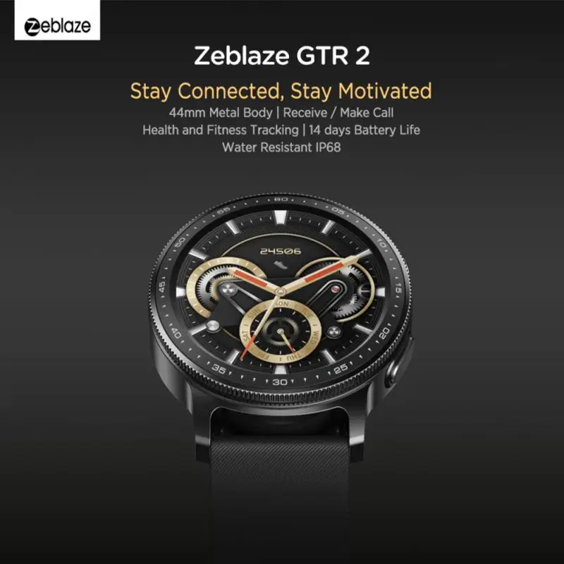 

Смарт-часы Zeblaze GTR 2, 1,28 дюйма, IP68, пульсометр