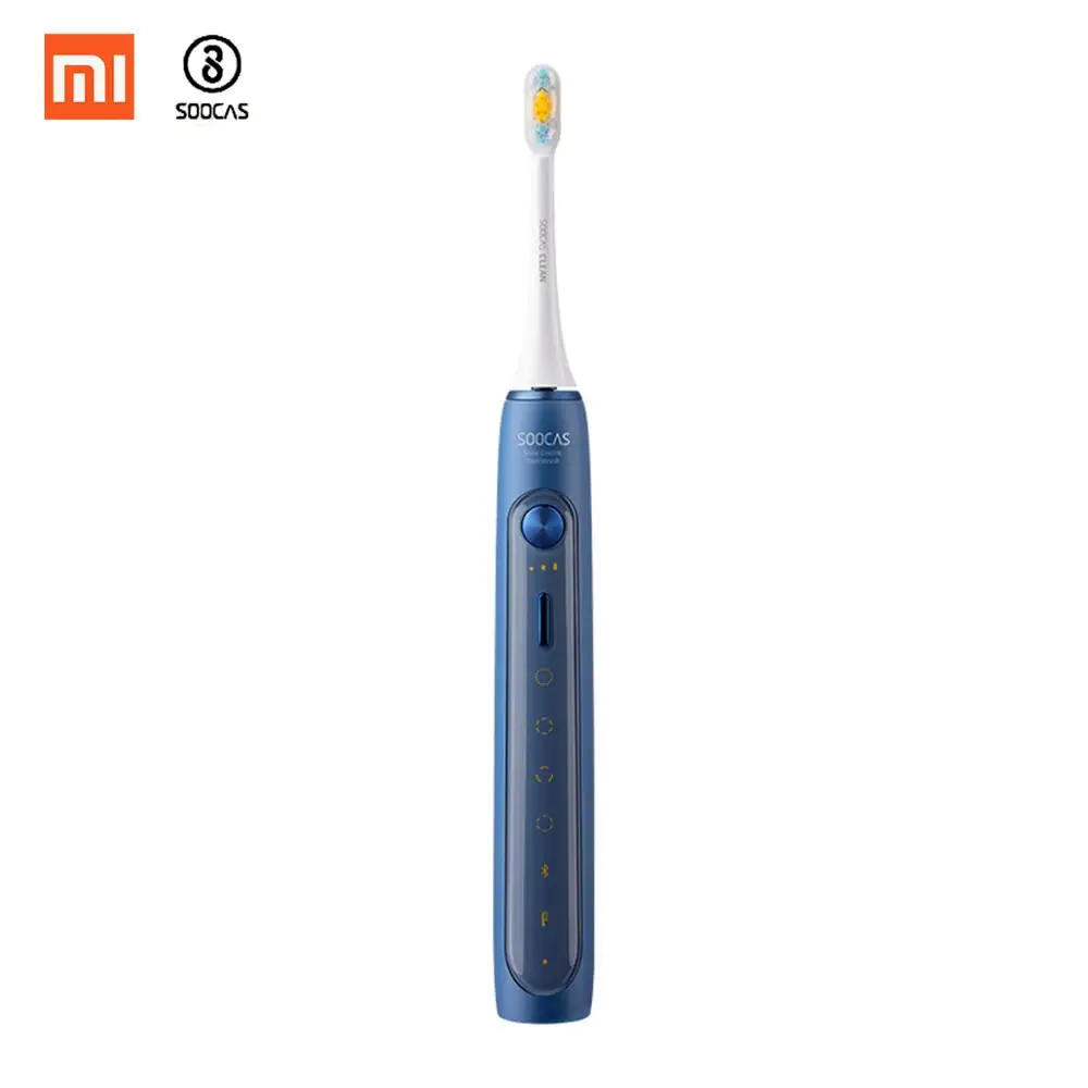 Xiaomi зубная щетка SOOCAS X5 электрическая зубная щетка звуковая электрическая зубная щетка USB перезаряжаемая NFC автоматическая зубная щетка - Цвет: Blue without box