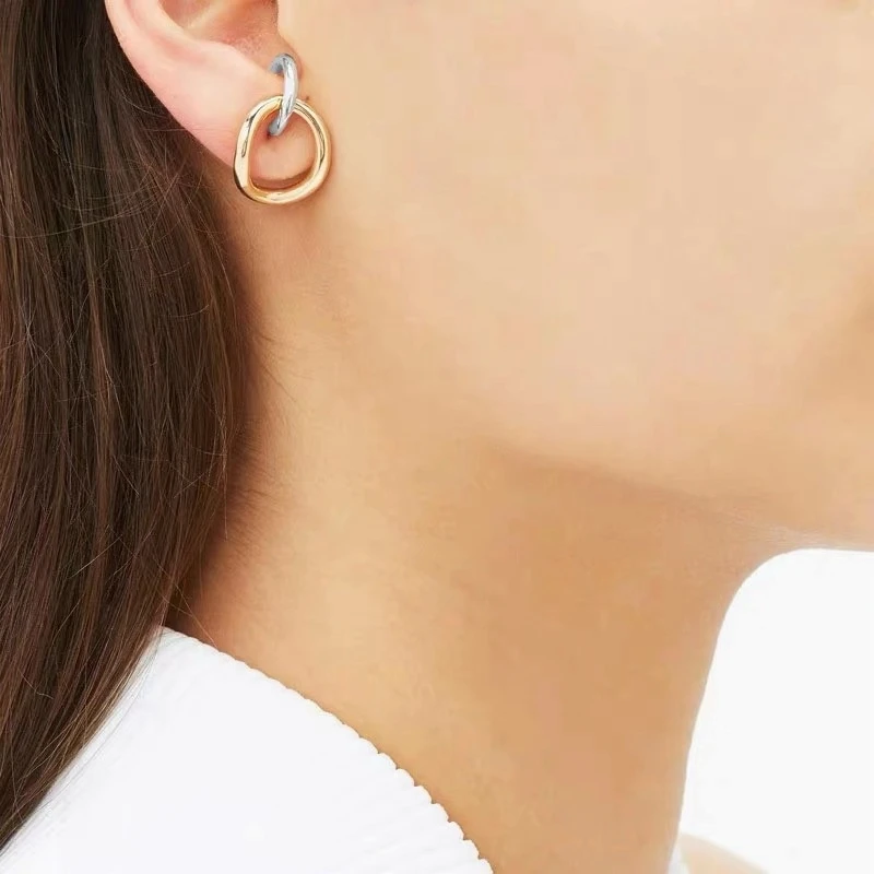 

Vintage Earrings Goth Metal Geometric Stud Earrings for Women Punk Jewelry Femme Gold Earring Gothic Brincos Fashion Bijoux 2020