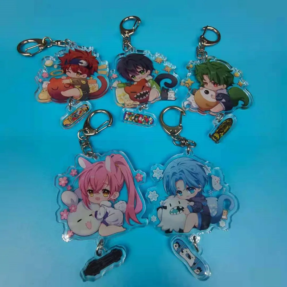 

Anime Keychains SK8 the Infinity Reki Langa Hasegawa Miya Chinen Cute Two-Sided Acrylic Key Chain Character Pendant Keyring