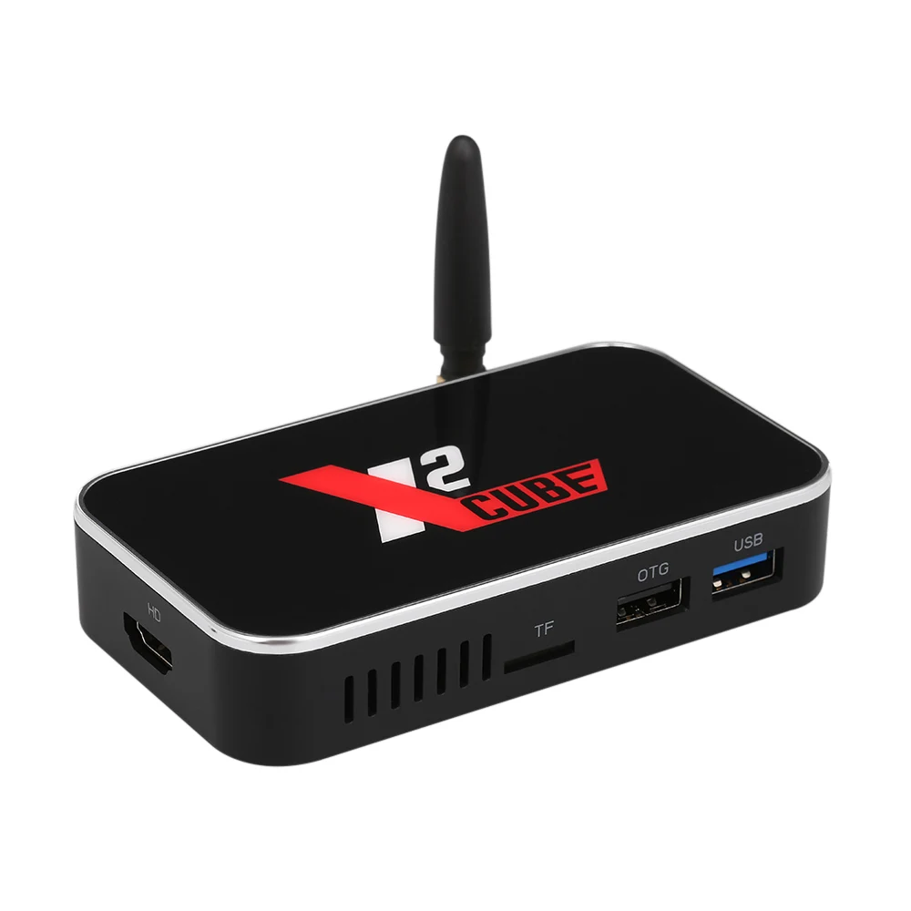 ТВ приставка X2 CUBE Smart Android 9 0 4K медиаплеер Amlogic S905X2 2 Гб LPDDR4 16 ГБ EMMC 4G/5G Wi Fi 1000 м