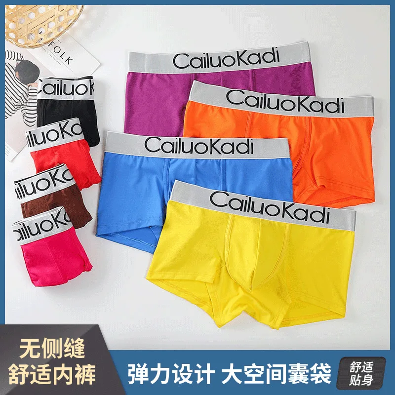 

High Quality Calin Klain Letter Printing Men's Boxer Underwear Soft Boxershorts Cotton Underpants 3D Pouch Shorts Male Panties