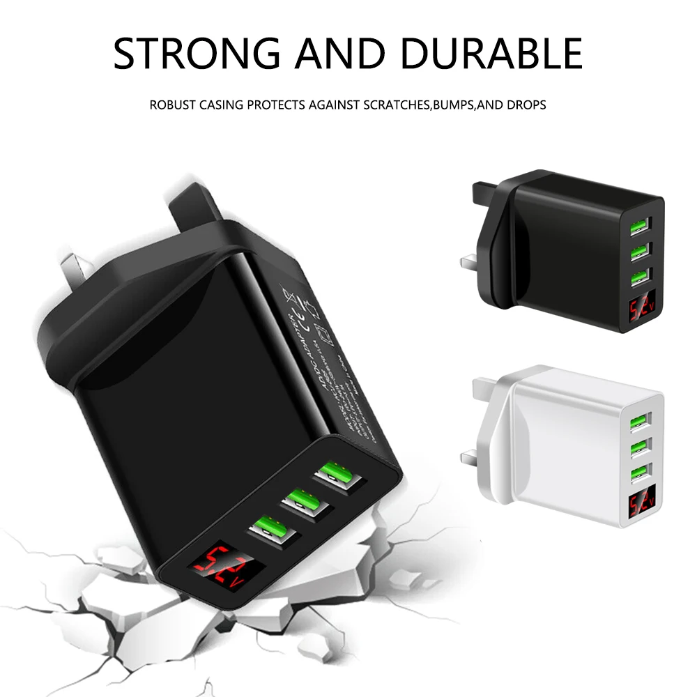 1 шт. портативный USB-концентратор с 3 портами и светодиодным дисплеем | Электроника